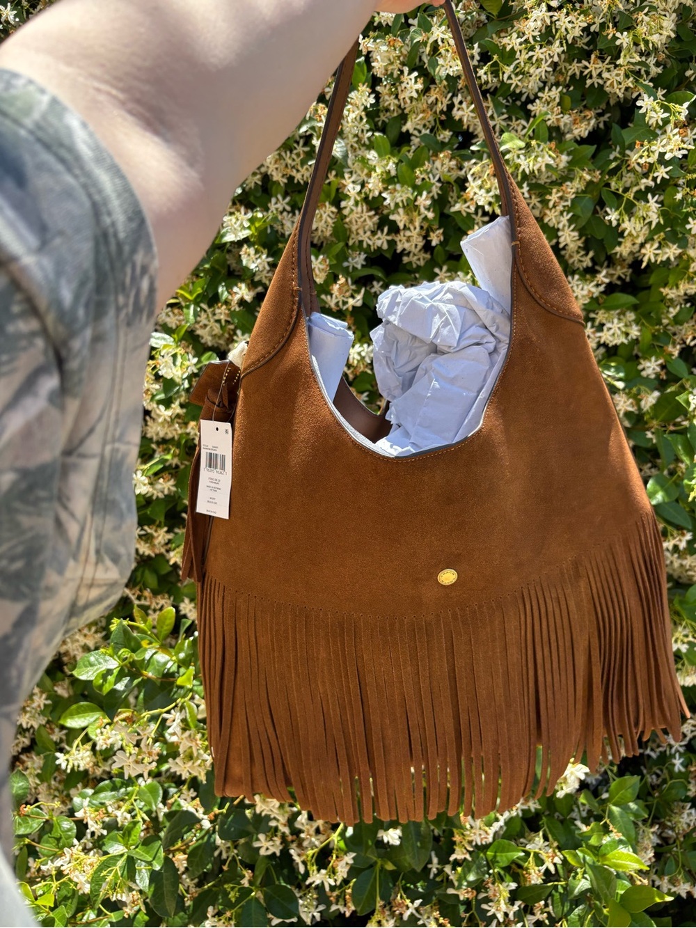 NWT Coach Brooklyn 39 Brown Suede Fringe Bag - Picture 7 of 9